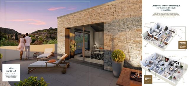 Appartement T2 à vendre - 2 pièces - 45.6 m2 - CLERMONT L HERAULT - 34 - LANGUEDOC-ROUSSILLON - Century 21 Agi Immobilier
